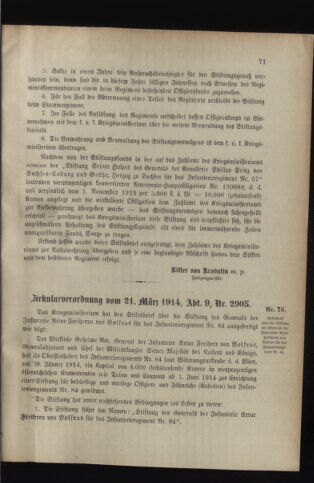 Verordnungsblatt für das Kaiserlich-Königliche Heer 19140328 Seite: 3