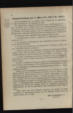 Verordnungsblatt für das Kaiserlich-Königliche Heer 19140328 Seite: 6