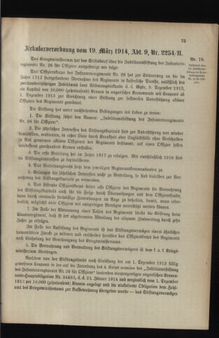 Verordnungsblatt für das Kaiserlich-Königliche Heer 19140328 Seite: 7