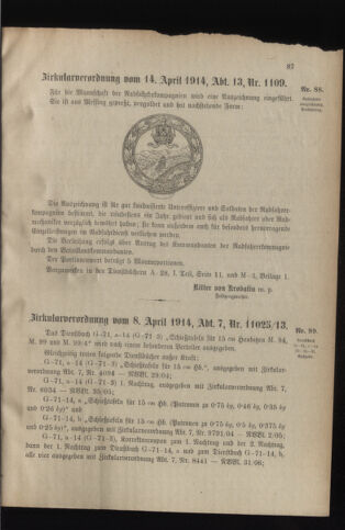 Verordnungsblatt für das Kaiserlich-Königliche Heer 19140418 Seite: 3