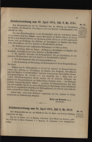 Verordnungsblatt für das Kaiserlich-Königliche Heer 19140425 Seite: 5