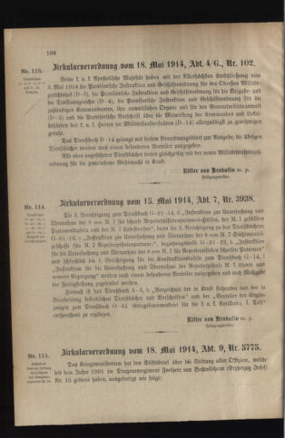 Verordnungsblatt für das Kaiserlich-Königliche Heer 19140523 Seite: 2