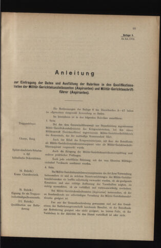 Verordnungsblatt für das Kaiserlich-Königliche Heer 19140606 Seite: 23