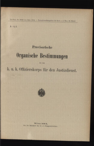 Verordnungsblatt für das Kaiserlich-Königliche Heer 19140616 Seite: 27