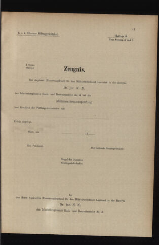 Verordnungsblatt für das Kaiserlich-Königliche Heer 19140616 Seite: 41