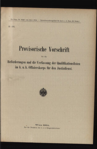 Verordnungsblatt für das Kaiserlich-Königliche Heer 19140616 Seite: 43