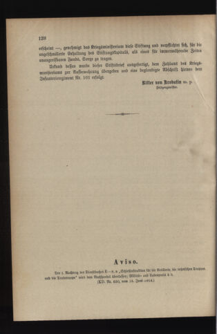 Verordnungsblatt für das Kaiserlich-Königliche Heer 19140620 Seite: 102