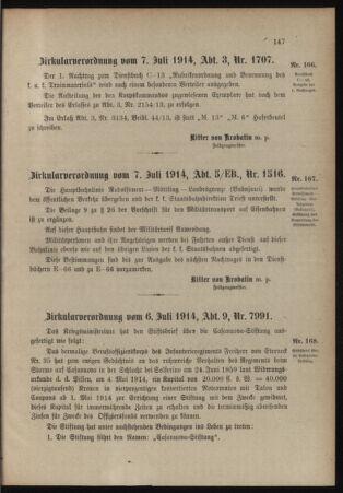 Verordnungsblatt für das Kaiserlich-Königliche Heer 19140711 Seite: 3