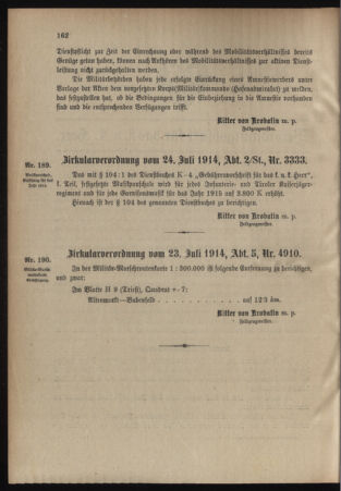 Verordnungsblatt für das Kaiserlich-Königliche Heer 19140726 Seite: 2