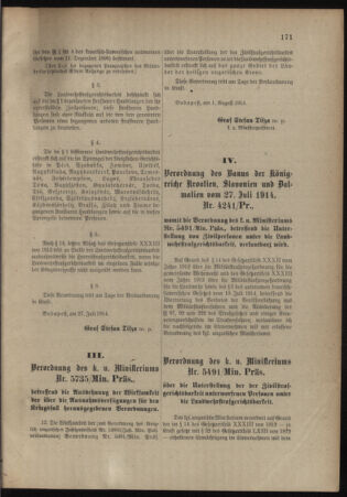 Verordnungsblatt für das Kaiserlich-Königliche Heer 19140805 Seite: 5