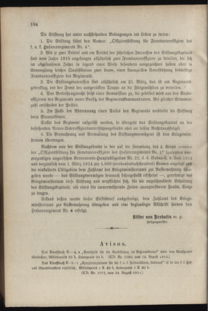 Verordnungsblatt für das Kaiserlich-Königliche Heer 19140829 Seite: 4