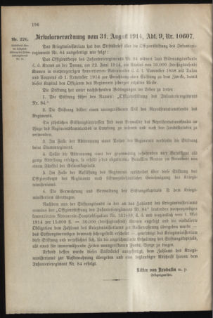 Verordnungsblatt für das Kaiserlich-Königliche Heer 19140905 Seite: 2