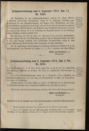 Verordnungsblatt für das Kaiserlich-Königliche Heer 19140912 Seite: 5