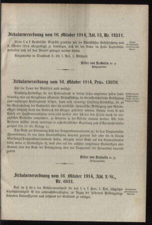 Verordnungsblatt für das Kaiserlich-Königliche Heer 19141010 Seite: 5