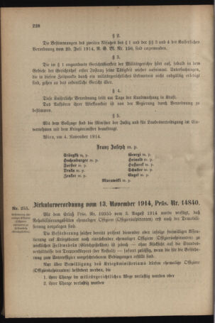 Verordnungsblatt für das Kaiserlich-Königliche Heer 19141121 Seite: 2