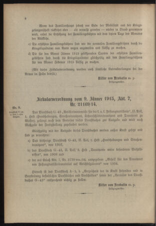 Verordnungsblatt für das Kaiserlich-Königliche Heer 19150116 Seite: 2