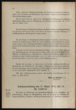 Verordnungsblatt für das Kaiserlich-Königliche Heer 19150123 Seite: 2