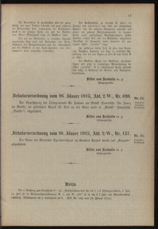 Verordnungsblatt für das Kaiserlich-Königliche Heer 19150130 Seite: 7