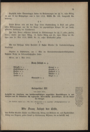 Verordnungsblatt für das Kaiserlich-Königliche Heer 19150506 Seite: 11