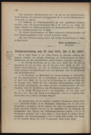 Verordnungsblatt für das Kaiserlich-Königliche Heer 19150707 Seite: 2