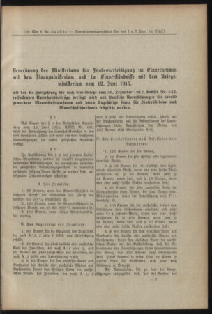 Verordnungsblatt für das Kaiserlich-Königliche Heer 19150707 Seite: 7