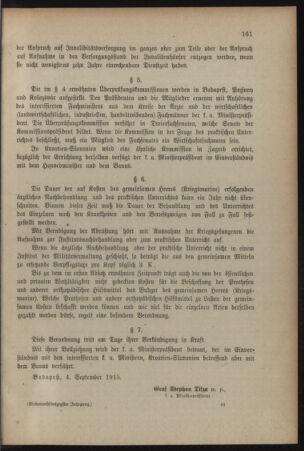 Verordnungsblatt für das Kaiserlich-Königliche Heer 19150925 Seite: 5