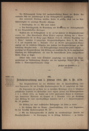 Verordnungsblatt für das Kaiserlich-Königliche Heer 19160212 Seite: 6