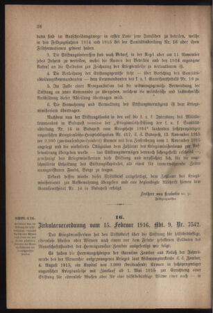 Verordnungsblatt für das Kaiserlich-Königliche Heer 19160219 Seite: 2