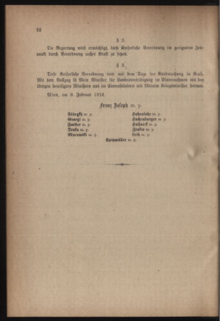 Verordnungsblatt für das Kaiserlich-Königliche Heer 19160226 Seite: 2