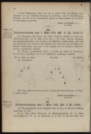 Verordnungsblatt für das Kaiserlich-Königliche Heer 19160311 Seite: 2