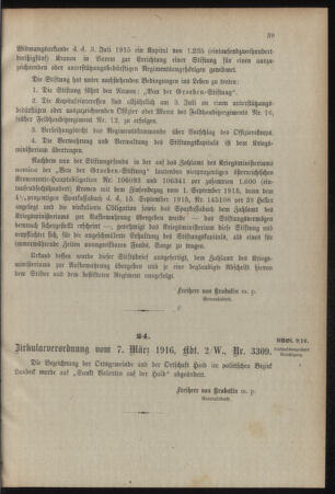 Verordnungsblatt für das Kaiserlich-Königliche Heer 19160311 Seite: 3