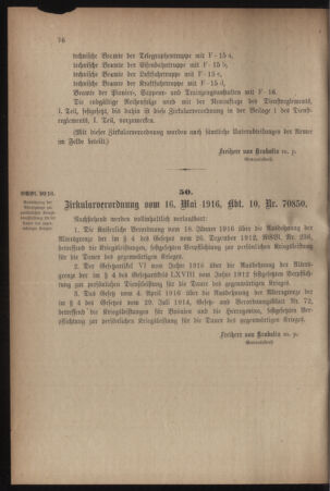 Verordnungsblatt für das Kaiserlich-Königliche Heer 19160520 Seite: 2