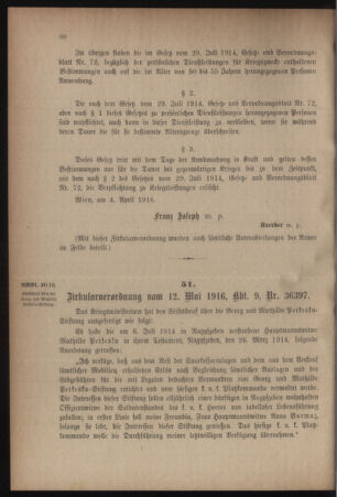 Verordnungsblatt für das Kaiserlich-Königliche Heer 19160520 Seite: 6