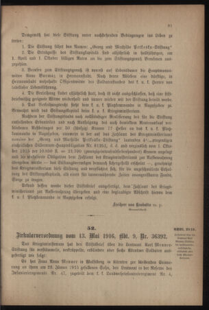 Verordnungsblatt für das Kaiserlich-Königliche Heer 19160520 Seite: 7