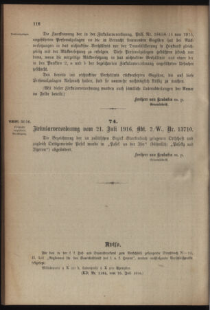 Verordnungsblatt für das Kaiserlich-Königliche Heer 19160729 Seite: 2