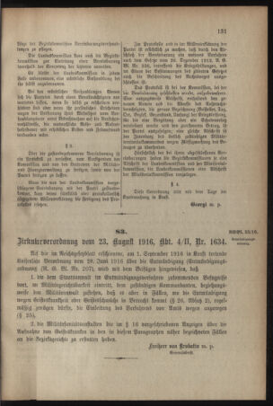 Verordnungsblatt für das Kaiserlich-Königliche Heer 19160826 Seite: 3