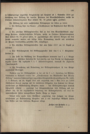 Verordnungsblatt für das Kaiserlich-Königliche Heer 19161202 Seite: 3