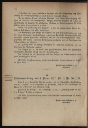 Verordnungsblatt für das Kaiserlich-Königliche Heer 19170113 Seite: 2