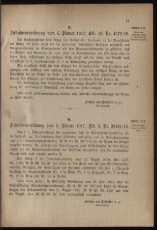 Verordnungsblatt für das Kaiserlich-Königliche Heer 19170113 Seite: 3