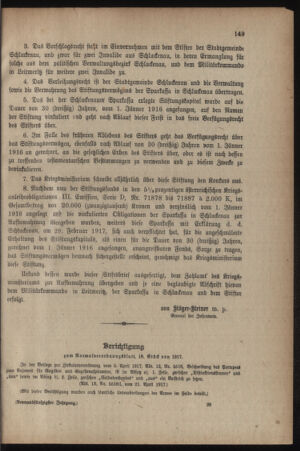 Verordnungsblatt für das Kaiserlich-Königliche Heer 19170428 Seite: 9