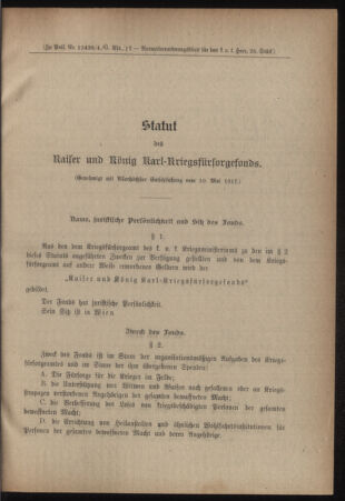 Verordnungsblatt für das Kaiserlich-Königliche Heer 19170602 Seite: 7