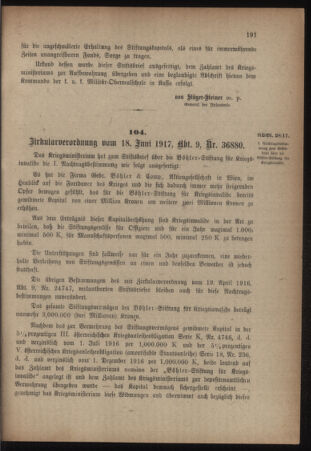 Verordnungsblatt für das Kaiserlich-Königliche Heer 19170623 Seite: 7