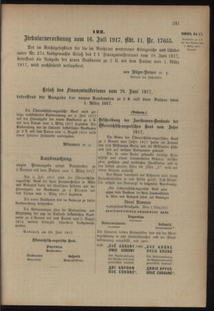 Verordnungsblatt für das Kaiserlich-Königliche Heer 19170721 Seite: 3