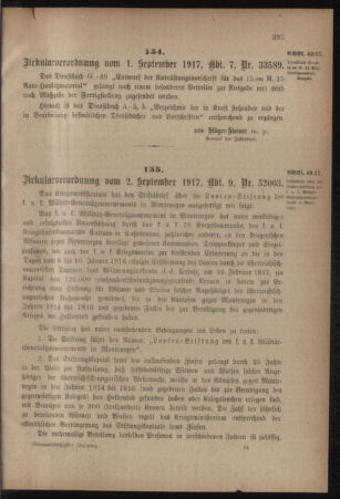 Verordnungsblatt für das Kaiserlich-Königliche Heer 19170908 Seite: 25