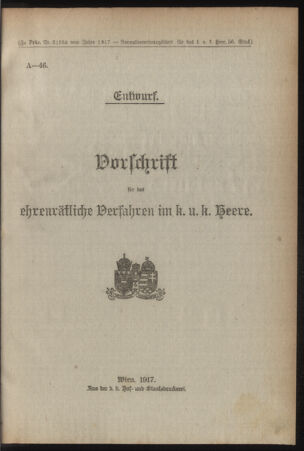 Verordnungsblatt für das Kaiserlich-Königliche Heer 19171208 Seite: 3