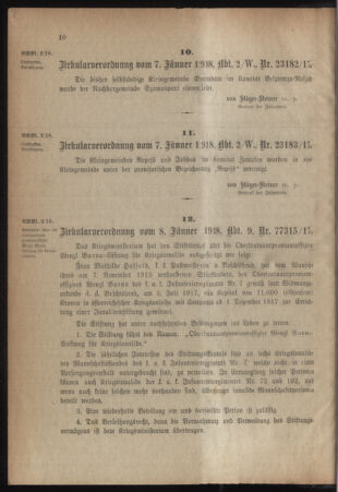 Verordnungsblatt für das Kaiserlich-Königliche Heer 19180112 Seite: 2