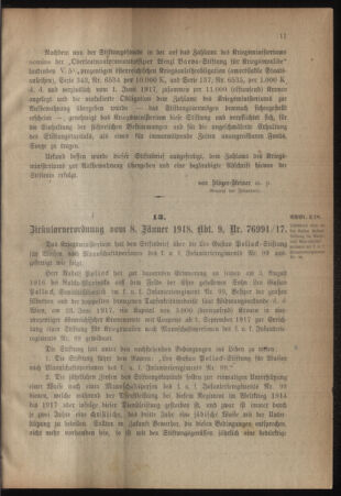 Verordnungsblatt für das Kaiserlich-Königliche Heer 19180112 Seite: 3