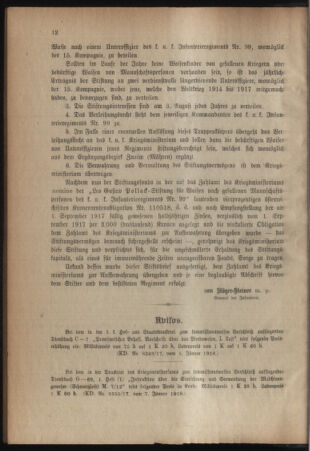 Verordnungsblatt für das Kaiserlich-Königliche Heer 19180112 Seite: 4