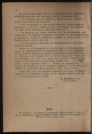 Verordnungsblatt für das Kaiserlich-Königliche Heer 19180123 Seite: 4