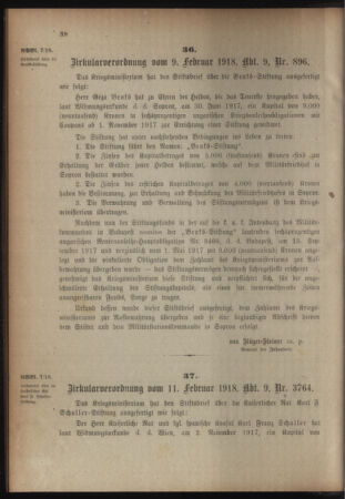 Verordnungsblatt für das Kaiserlich-Königliche Heer 19180216 Seite: 8